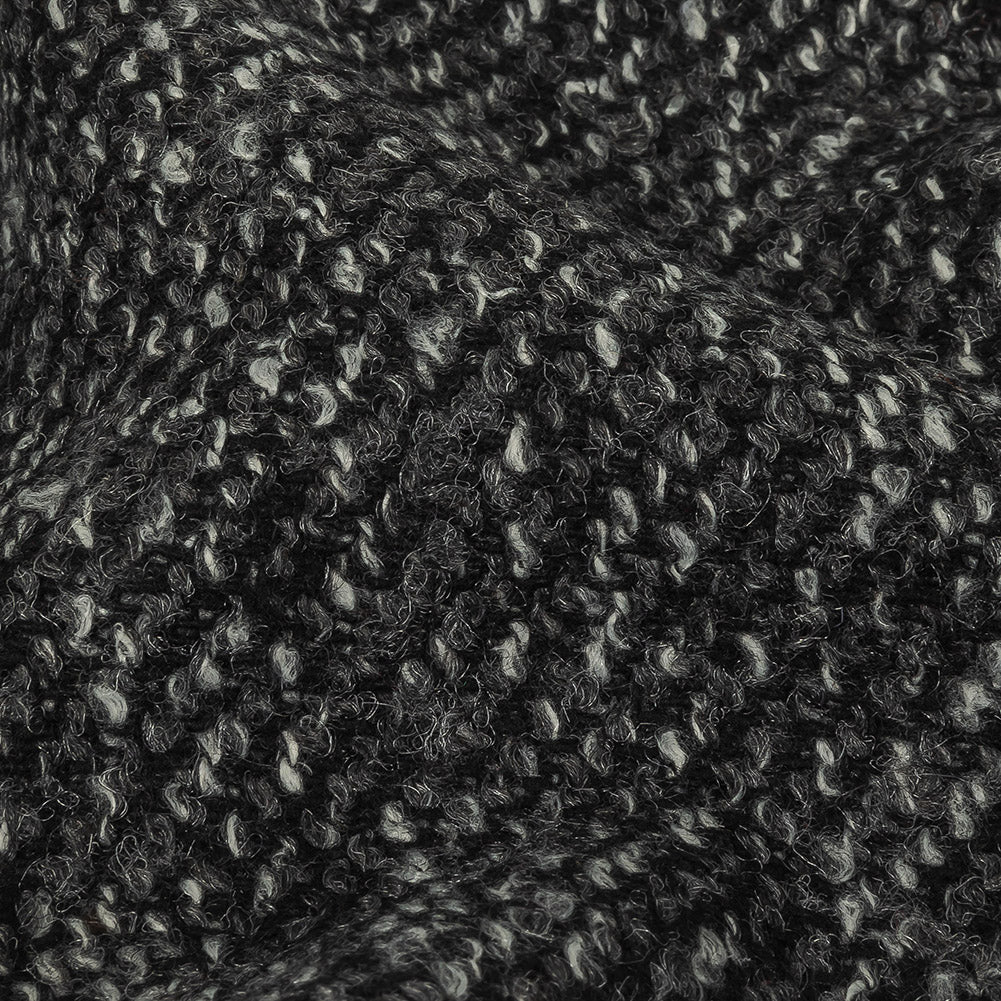 Black, Griffin and Lightest Sky Boucled Twill Detail Black, Griffin and Lightest Sky Boucled Twill Detail