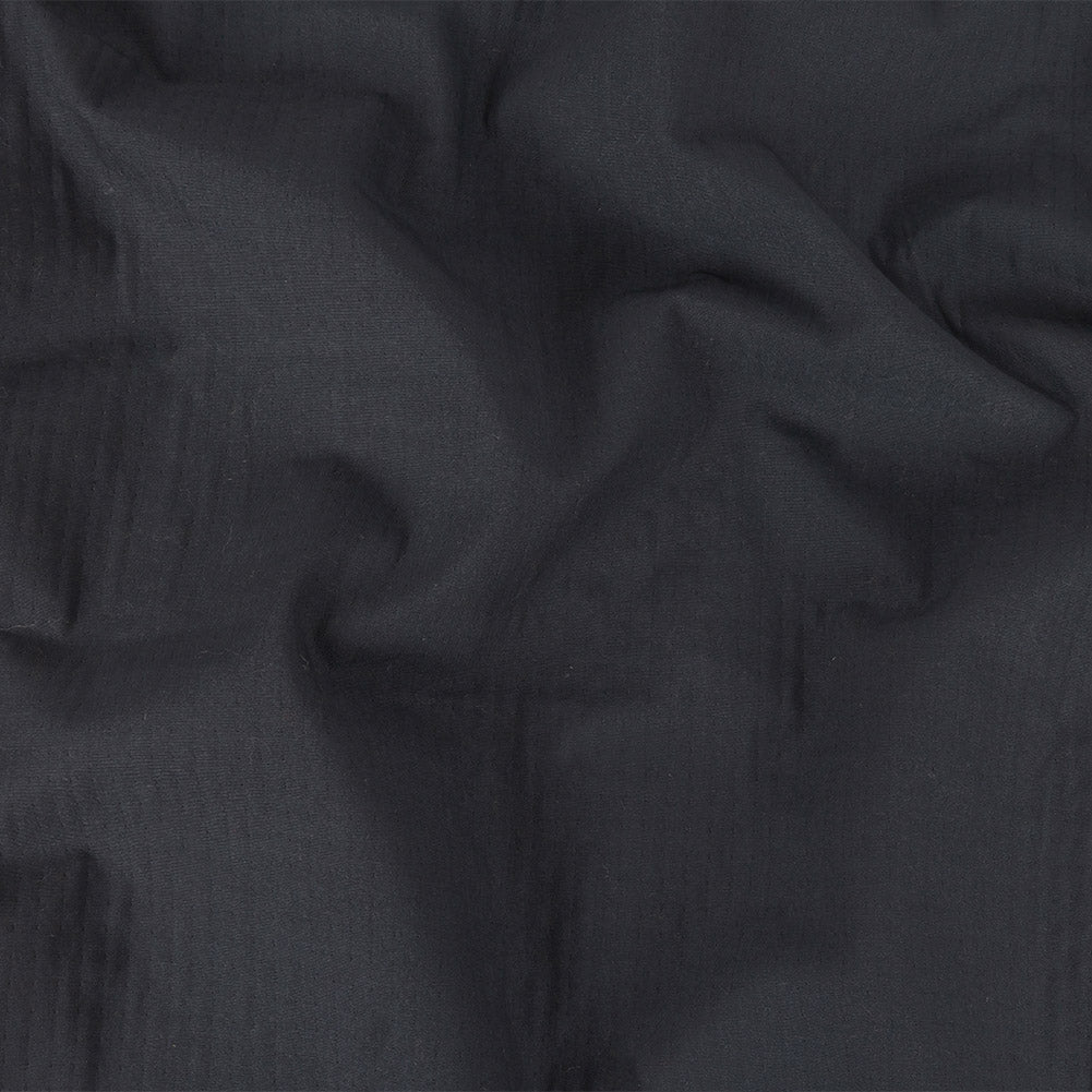 Navy Cotton Double Cloth with Striped Faux Quilting Navy Cotton Double Cloth with Striped Faux Quilting