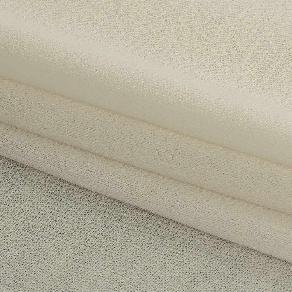 Cannoli Cream Rayon Stretch Knit Crepe Detail Cannoli Cream Rayon Stretch Knit Crepe Detail