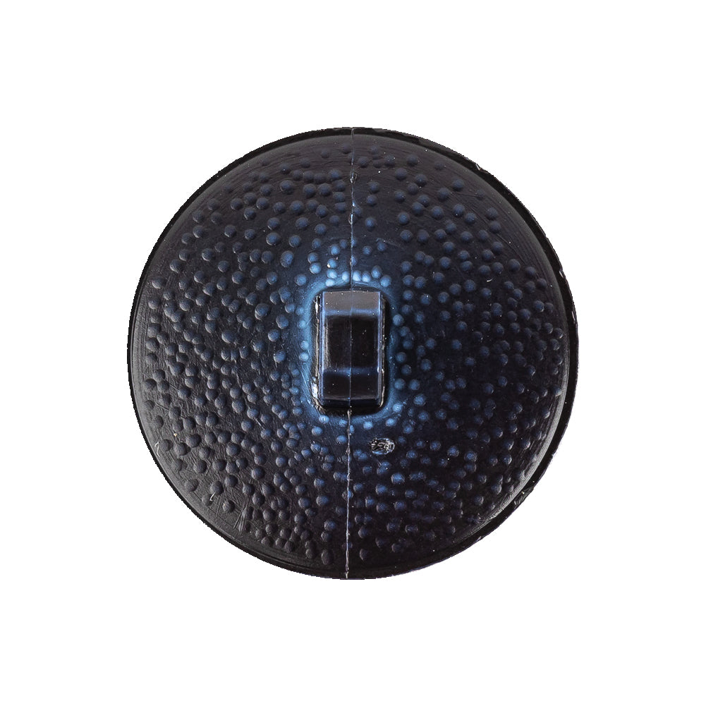 Italian Shiny Navy Basketweave Embossed Faux Leather Button - 40L/25.5mm Detail Italian Shiny Navy Basketweave Embossed Faux Leather Button - 40L/25.5mm Detail