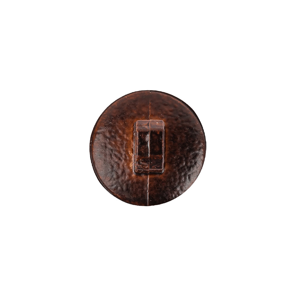 Italian Shiny Bark Basketweave Embossed Faux Leather Button - 24L/15mm Detail Italian Shiny Bark Basketweave Embossed Faux Leather Button - 24L/15mm Detail