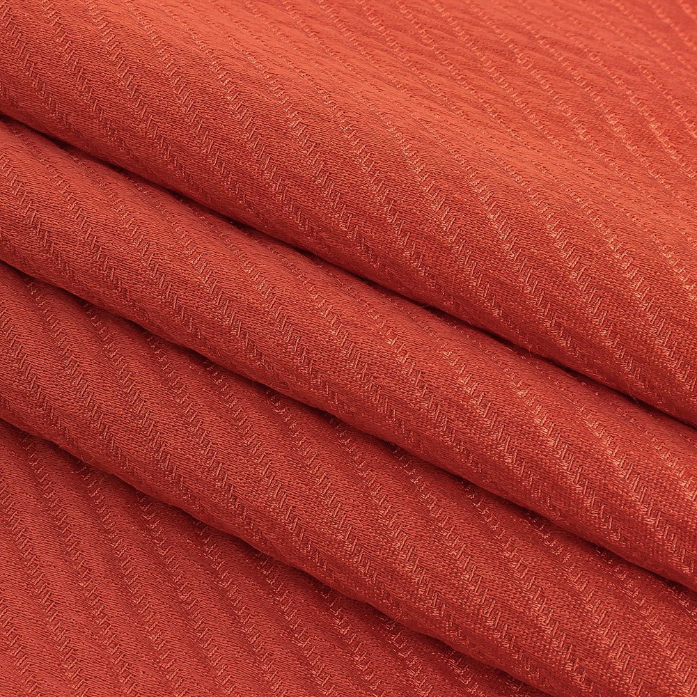 Coral Satin-Faced Regimental Stripes Polyester Matelasse Folded Coral Satin-Faced Regimental Stripes Polyester Matelasse Folded