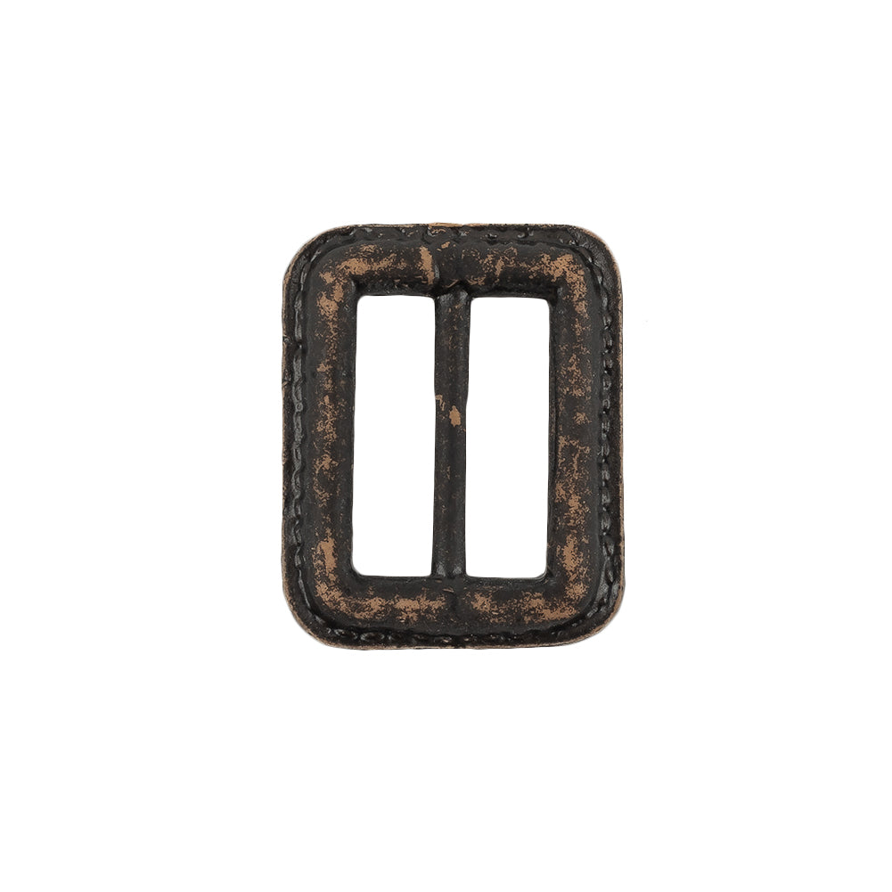 Italian Tar Faux Leather Slider - 1.5" L x 1.125" W Italian Tar Faux Leather Slider - 1.5" L x 1.125" W