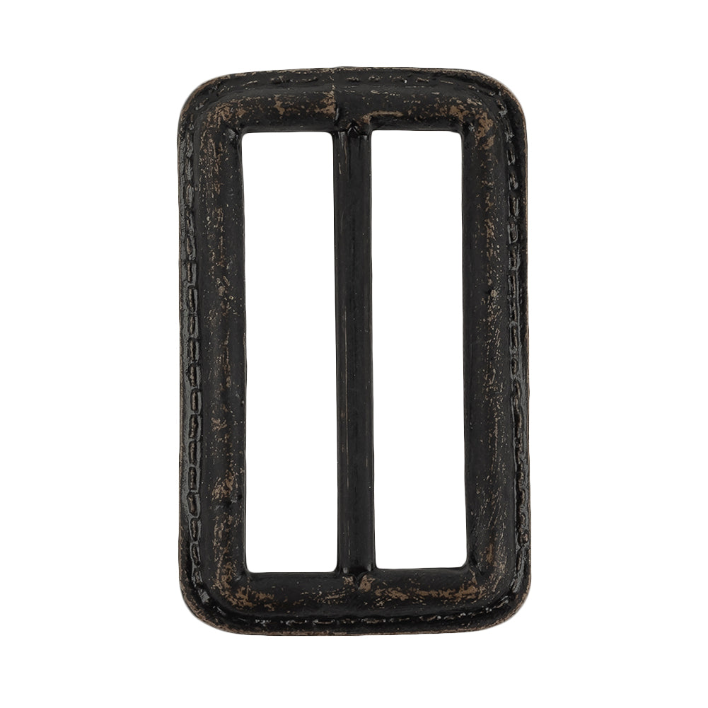 Italian Tar Faux Leather Slider - 2.5" L x 1.5" W Italian Tar Faux Leather Slider - 2.5" L x 1.5" W