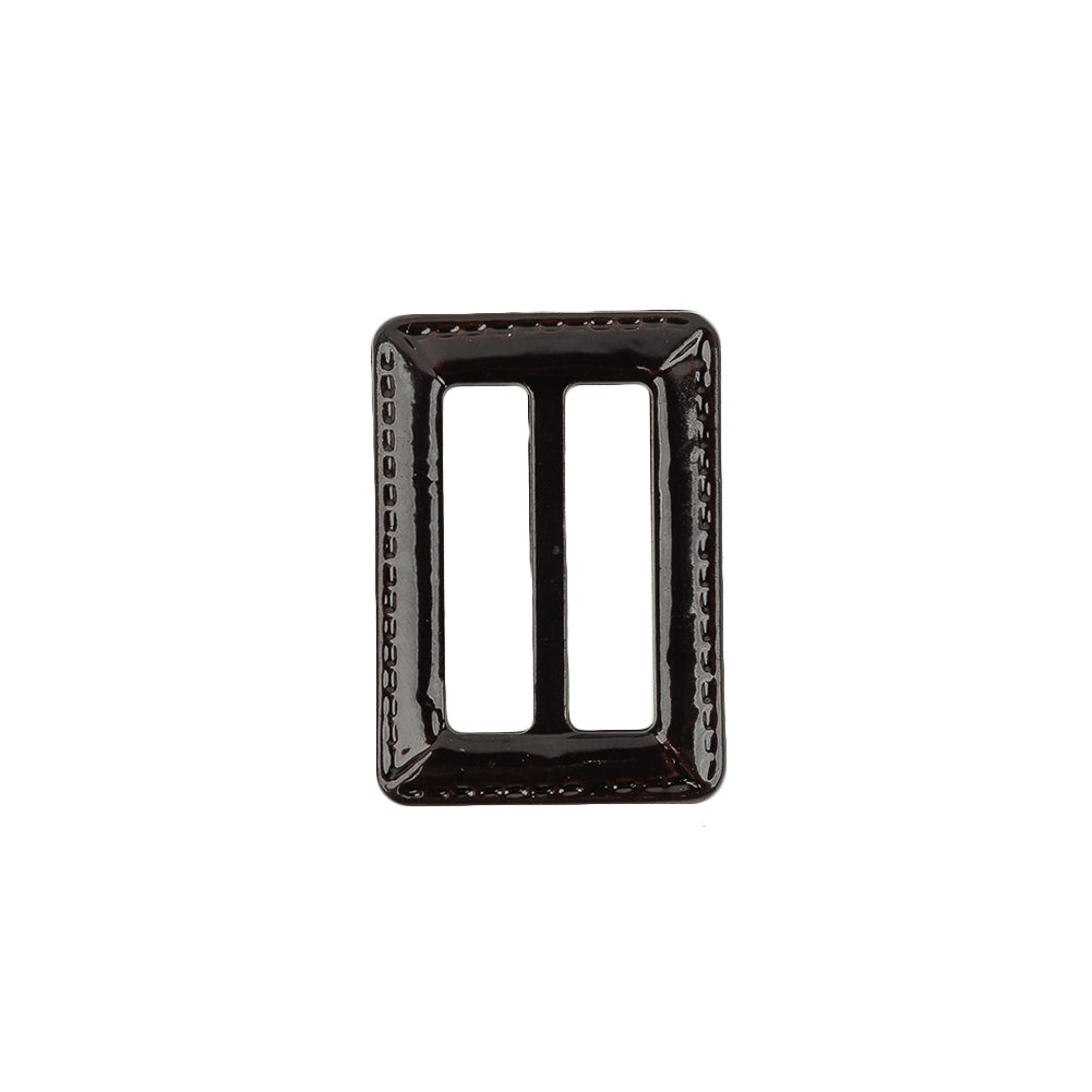 Italian Java Faux Leather Slider - 1.375" L x 1" W Italian Java Faux Leather Slider - 1.375" L x 1" W