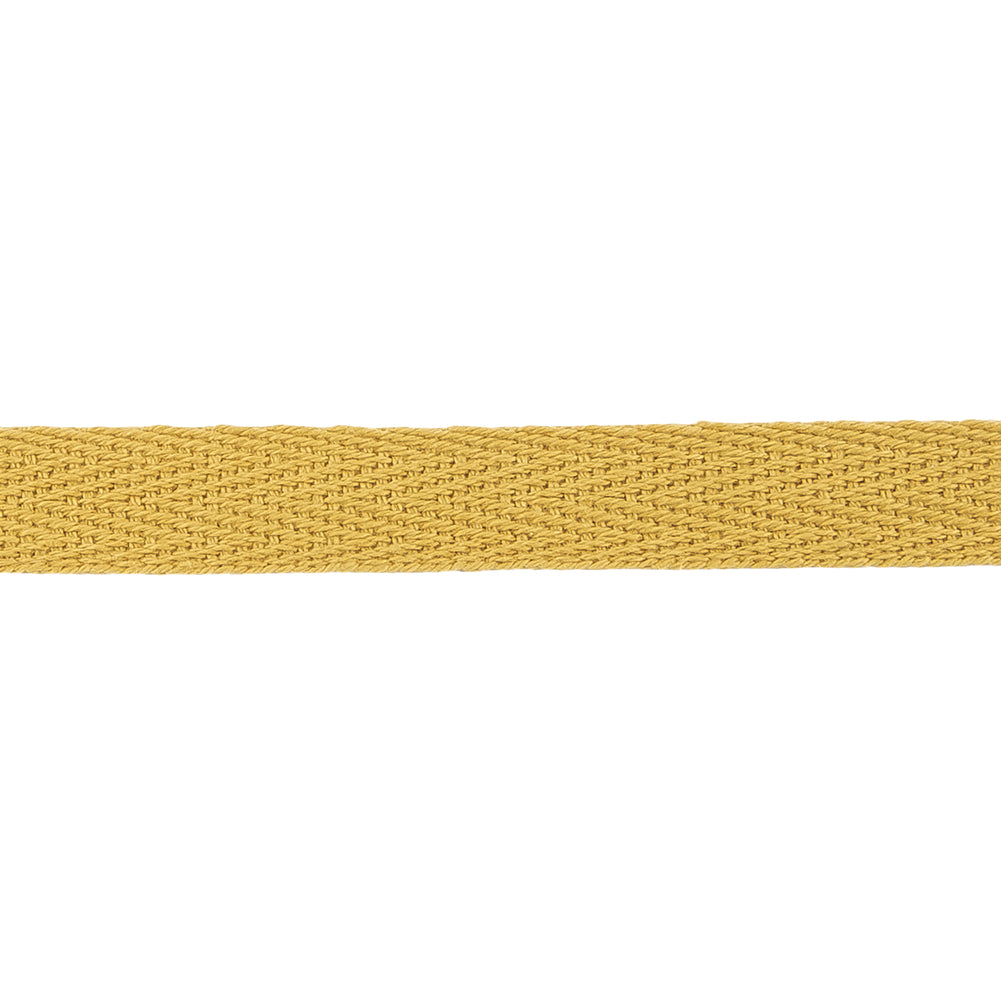 Spicy Mustard Cotton Twill Tape - 0.5" Detail Spicy Mustard Cotton Twill Tape - 0.5" Detail