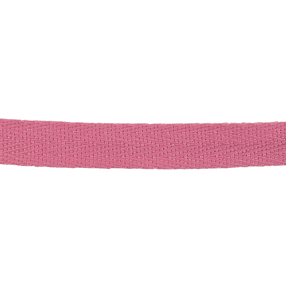 Pink Carnation Cotton Twill Tape - 0.5" Detail Pink Carnation Cotton Twill Tape - 0.5" Detail