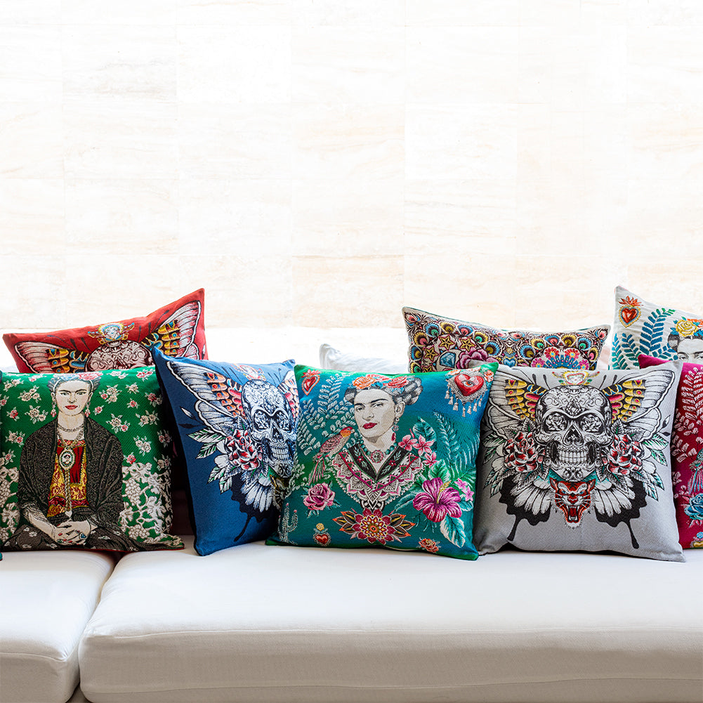 French Mustard, Red and Blue By Car Beautiful Oversized Square Patch - 18.875" Folded French Mustard, Red and Blue By Car Beautiful Oversized Square Patch - 18.875" Folded