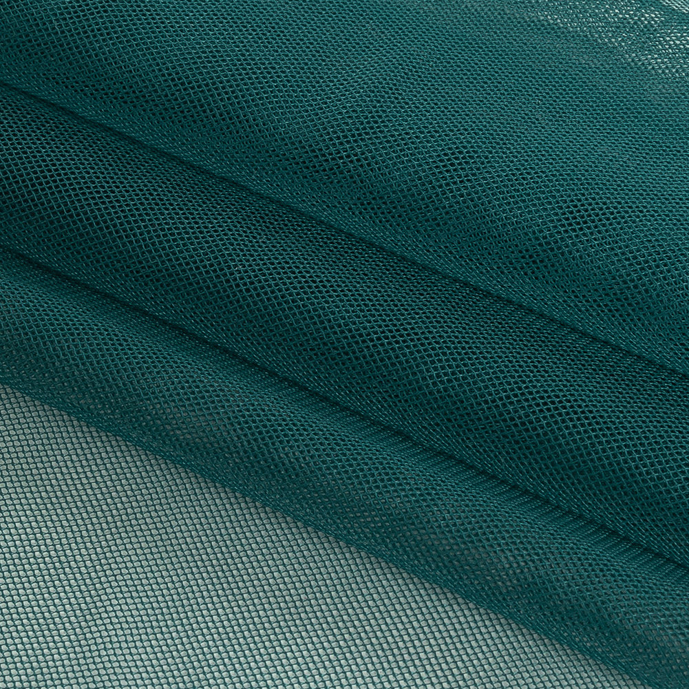 Jasper Green Polyester Stretch Mesh Folded Jasper Green Polyester Stretch Mesh Folded