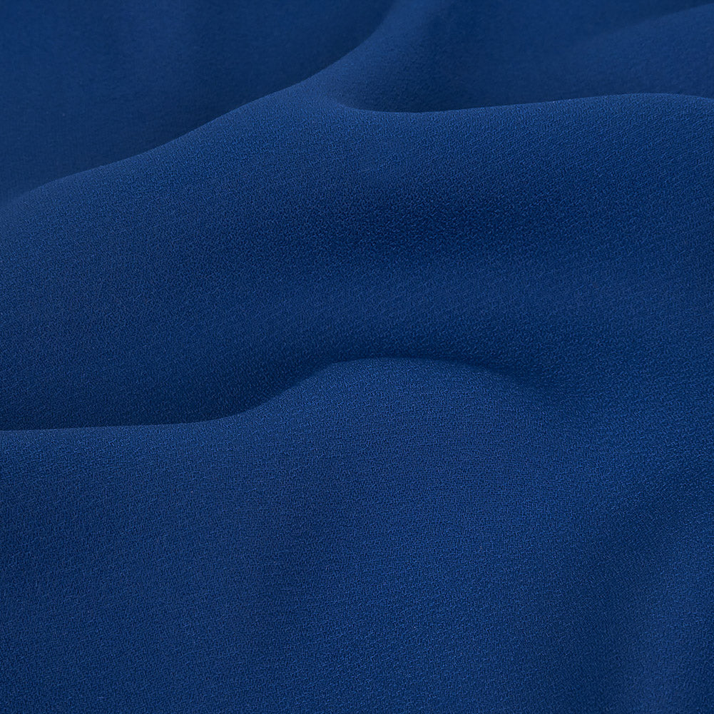 Royal Blue Polyester Georgette Detail Royal Blue Polyester Georgette Detail