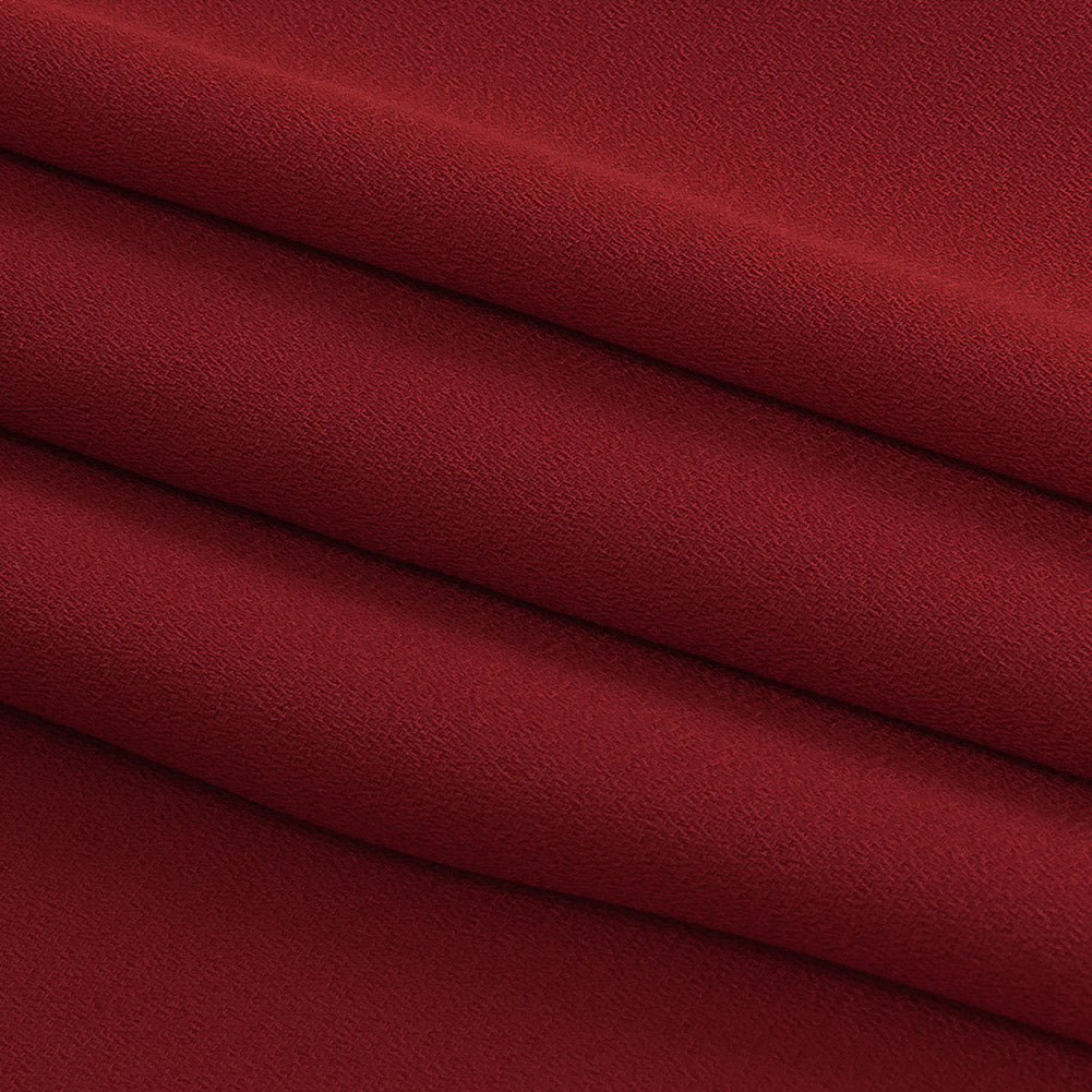 Rhythmic Red Polyester Georgette Folded Rhythmic Red Polyester Georgette Folded