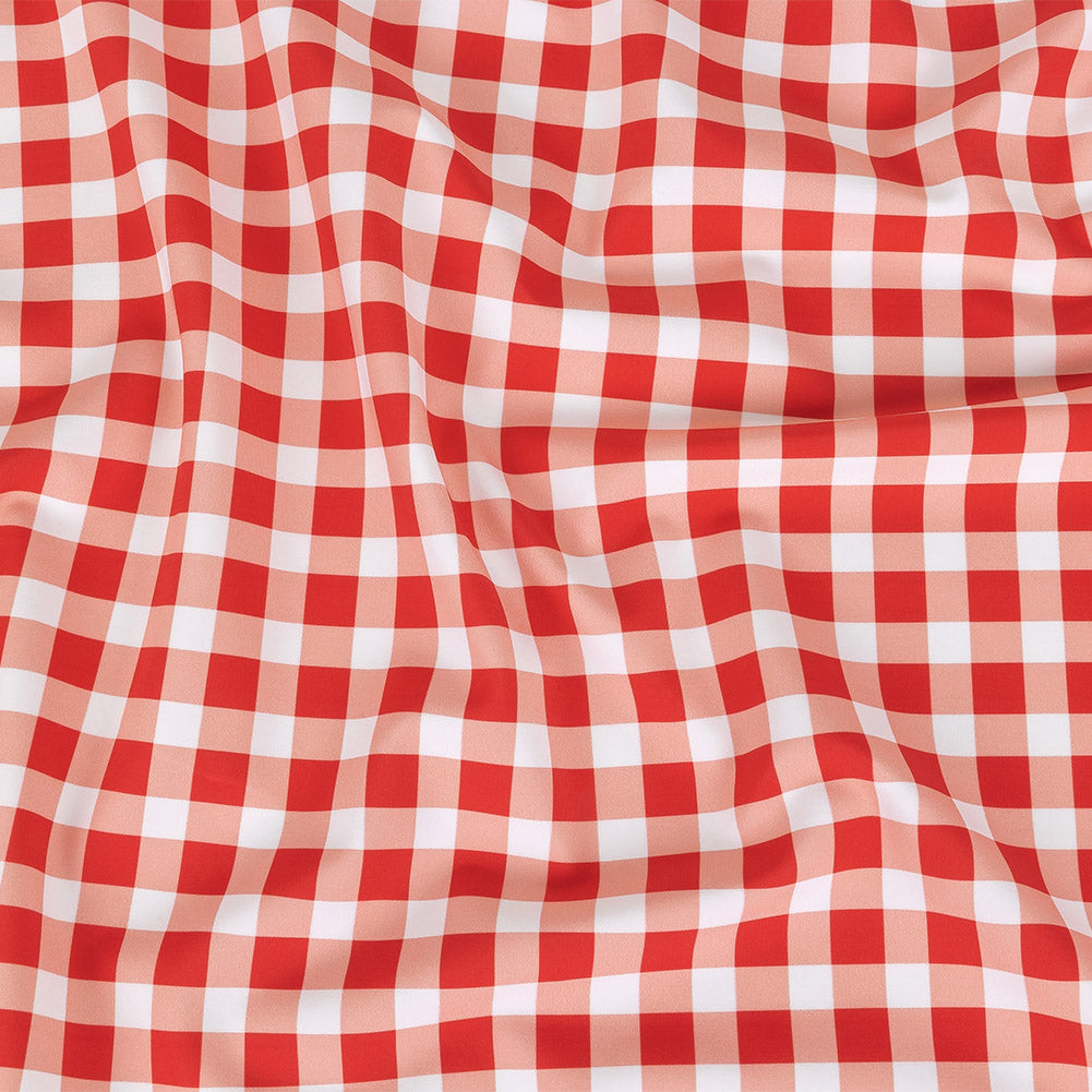 Compression Swimwear Tricot, UV Protective with Aloe Vera Microcapsules - Red and White Checkered - Caye Collection Compression Swimwear Tricot, UV Protective with Aloe Vera Microcapsules - Red and White Checkered - Caye Collection