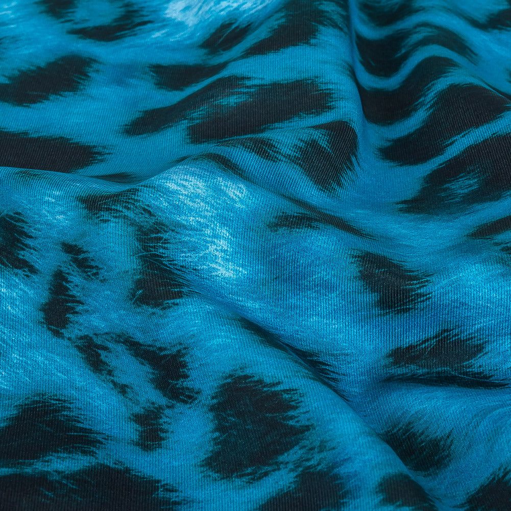 Compression Swimwear Tricot, UV Protective with Aloe Vera Microcapsules - Blue Cheetah Spots - Caye Collection Compression Swimwear Tricot, UV Protective with Aloe Vera Microcapsules - Blue Cheetah Spots - Caye Collection