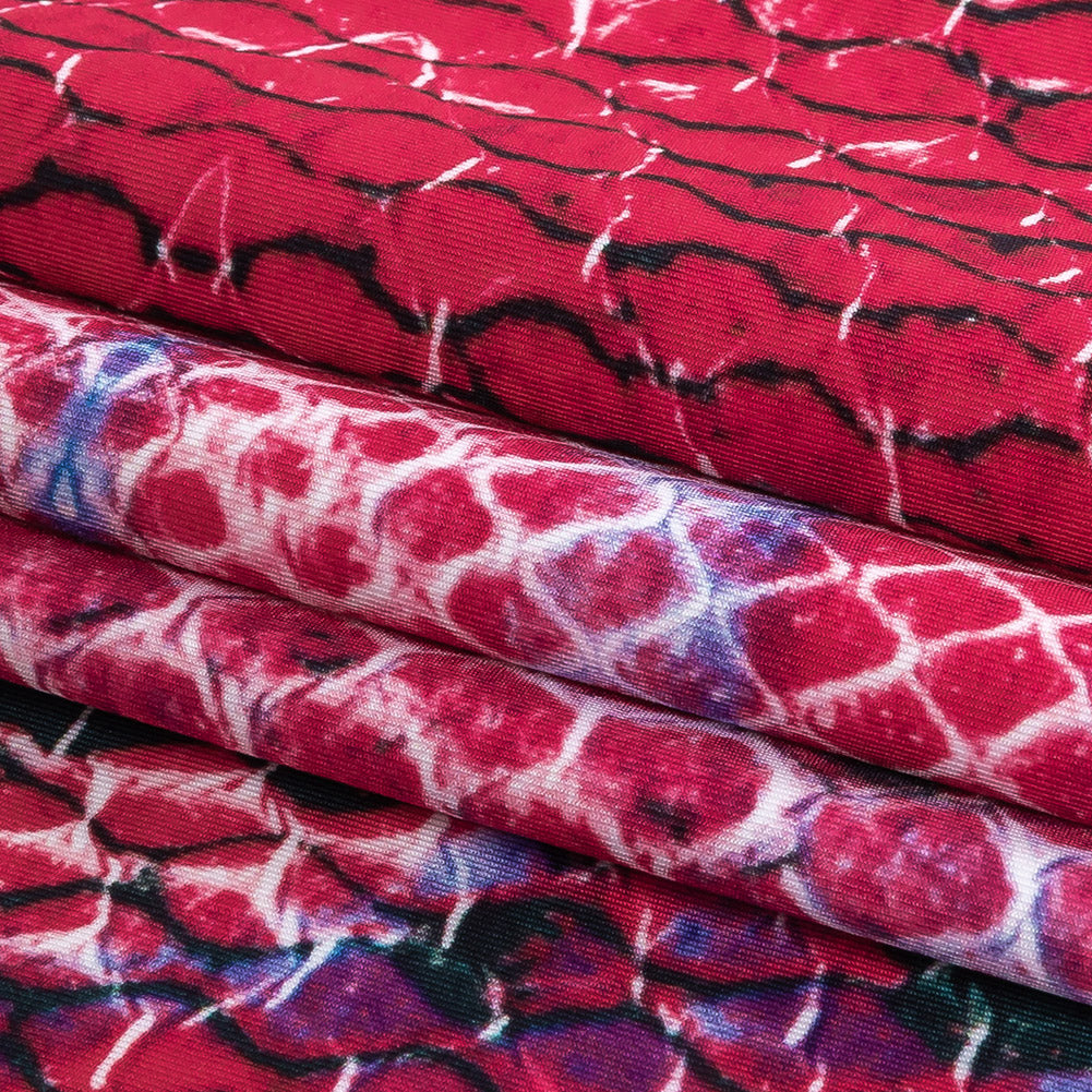 Compression Swimwear Tricot, UV Protective with Aloe Vera Microcapsules - Magenta and Blueberry Python - Caye Collection Compression Swimwear Tricot, UV Protective with Aloe Vera Microcapsules - Magenta and Blueberry Python - Caye Collection