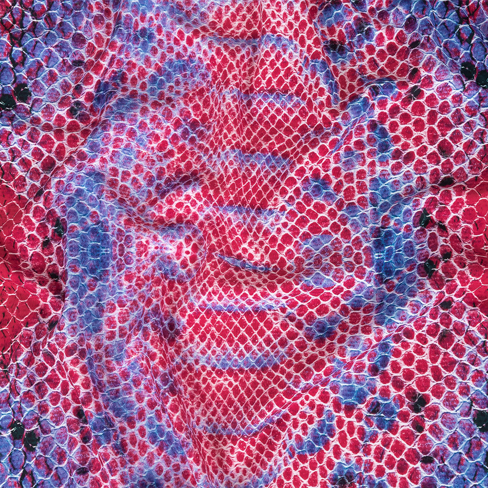 Compression Swimwear Tricot, UV Protective with Aloe Vera Microcapsules - Magenta and Blueberry Python - Caye Collection Compression Swimwear Tricot, UV Protective with Aloe Vera Microcapsules - Magenta and Blueberry Python - Caye Collection