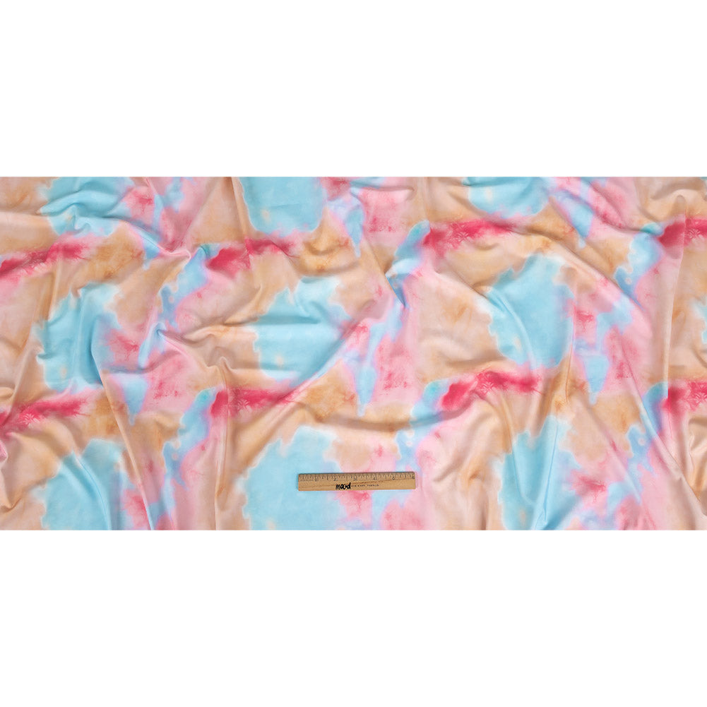 Compression Swimwear Tricot, UV Protective with Aloe Vera Microcapsules - Orange, Pink and Blue Tie Dye - Caye Collection Compression Swimwear Tricot, UV Protective with Aloe Vera Microcapsules - Orange, Pink and Blue Tie Dye - Caye Collection