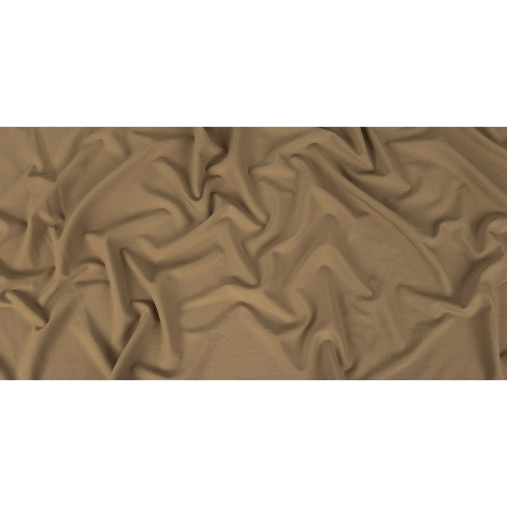 Taupe Four-Way Stretch Polyester Twill Suiting Full Taupe Four-Way Stretch Polyester Twill Suiting Full