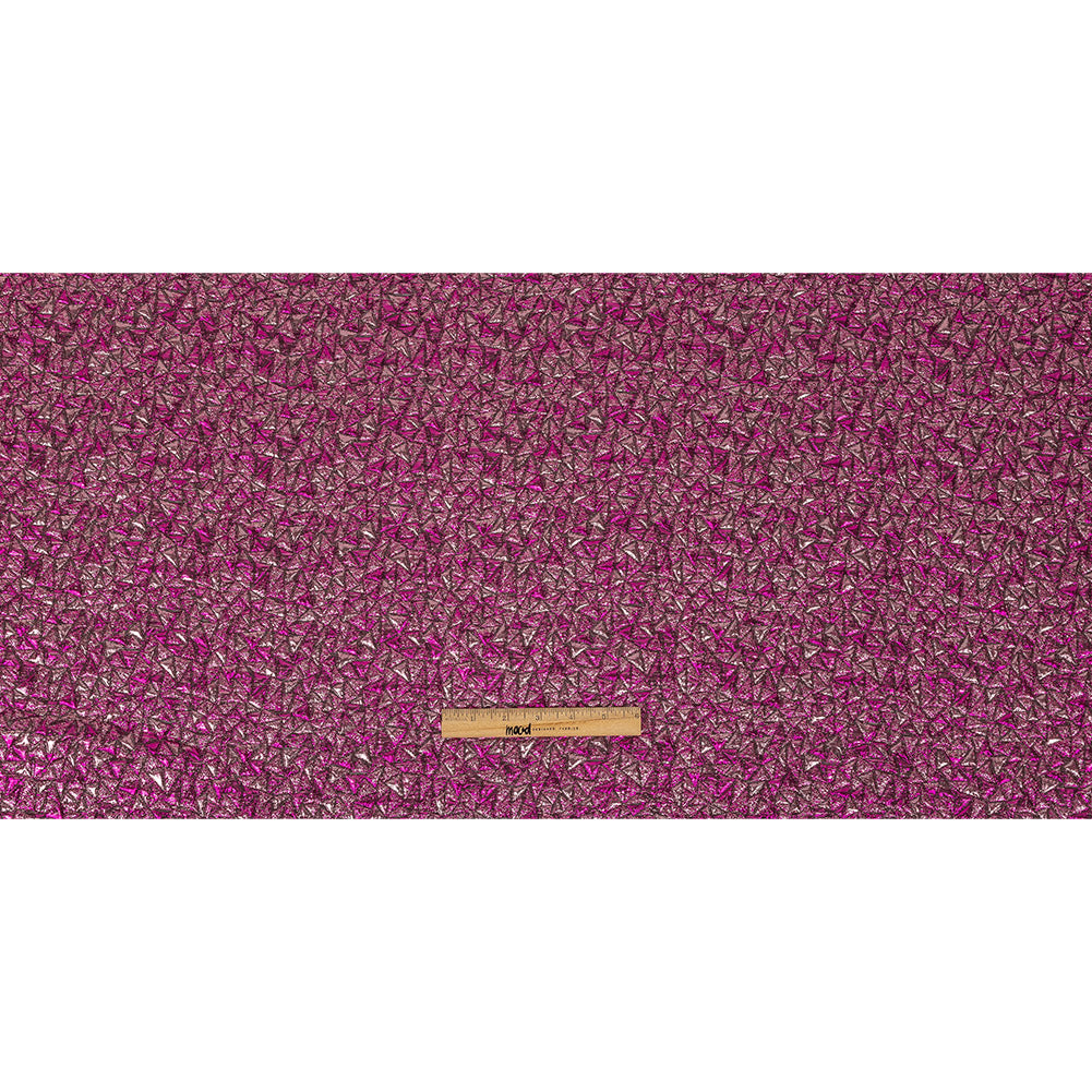 Mood Exclusive Metallic Fuchsia and Corsage Pink Tactile Triangles Luxury Brocade Full Mood Exclusive Metallic Fuchsia and Corsage Pink Tactile Triangles Luxury Brocade Full