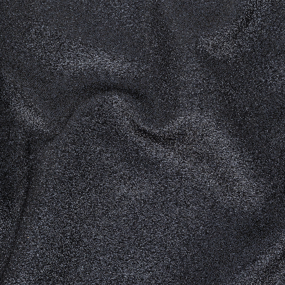 Cygnus Metallic Navy and Black Crinkled Lame Luxury Brocade Cygnus Metallic Navy and Black Crinkled Lame Luxury Brocade