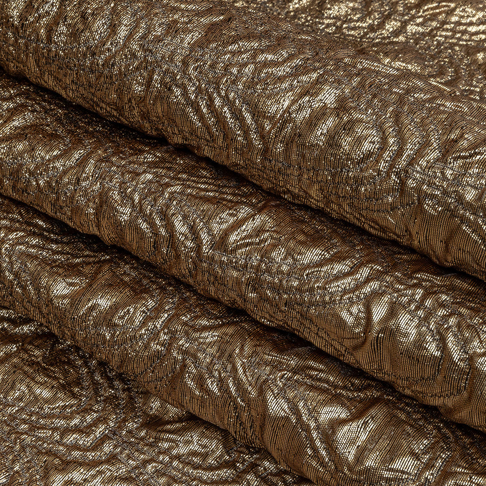 Mood Exclusive Metallic Golden Egg and Black Feathers Ombre Luxury Brocade Panel Folded Mood Exclusive Metallic Golden Egg and Black Feathers Ombre Luxury Brocade Panel Folded