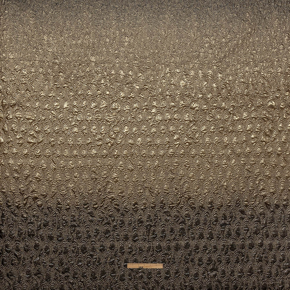 Mood Exclusive Metallic Golden Egg and Black Feathers Ombre Luxury Brocade Panel Full Mood Exclusive Metallic Golden Egg and Black Feathers Ombre Luxury Brocade Panel Full