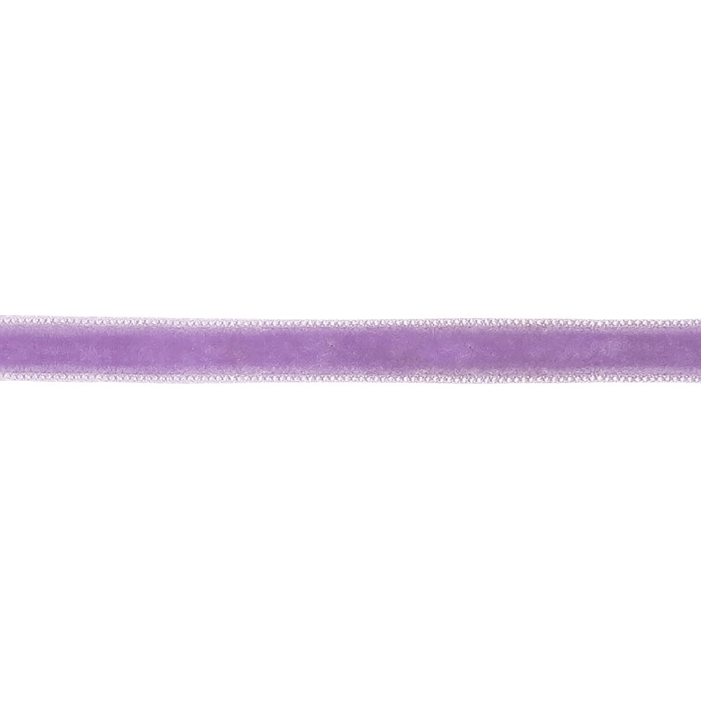 Crocus Single Face Velvet Ribbon - 0.3125" Detail Crocus Single Face Velvet Ribbon - 0.3125" Detail