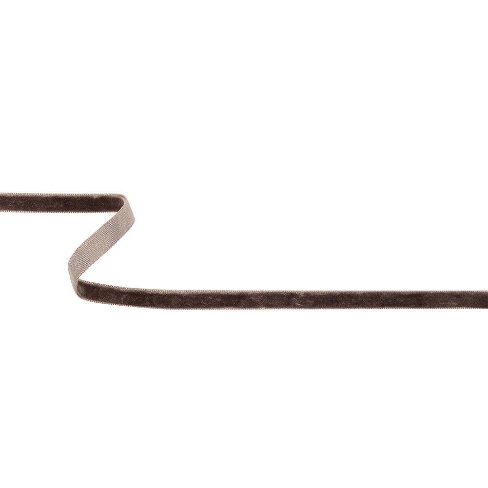 Iron Gray Single Face Velvet Ribbon - 0.3125" Iron Gray Single Face Velvet Ribbon - 0.3125"