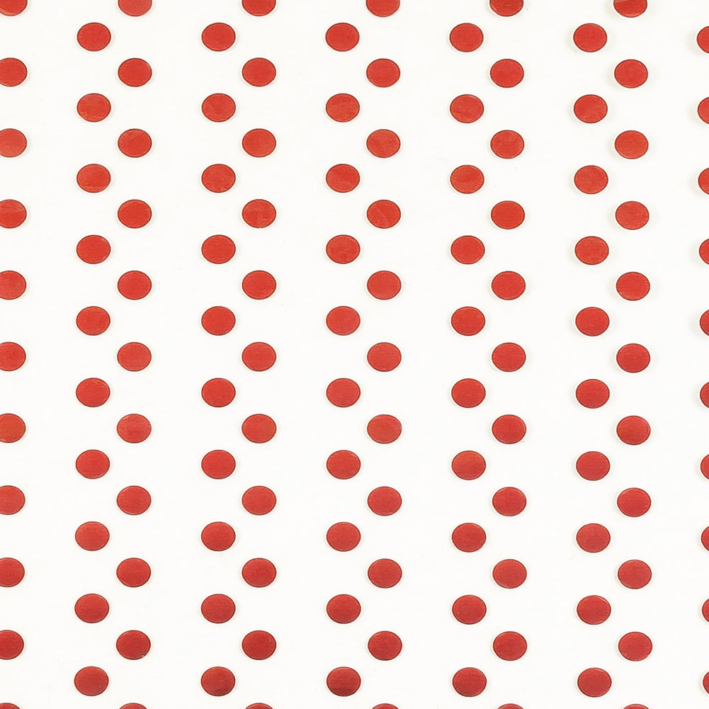 Vintage Red Polka Dot Iron-On Film - 4" Detail Vintage Red Polka Dot Iron-On Film - 4" Detail