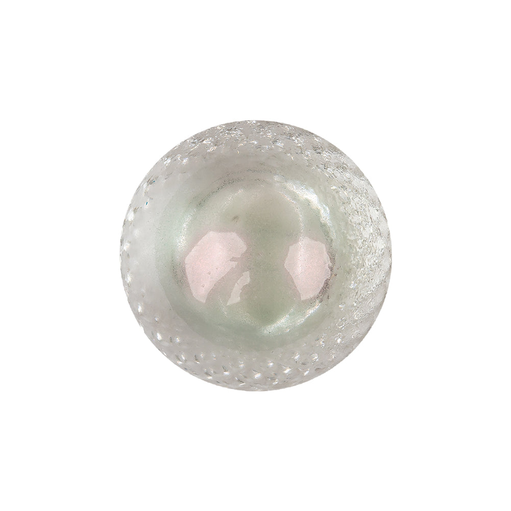 Translucent, Pink and Green Iridescent Dome Shaped Plastic Shank Back Button - 36L/23mm Translucent, Pink and Green Iridescent Dome Shaped Plastic Shank Back Button - 36L/23mm