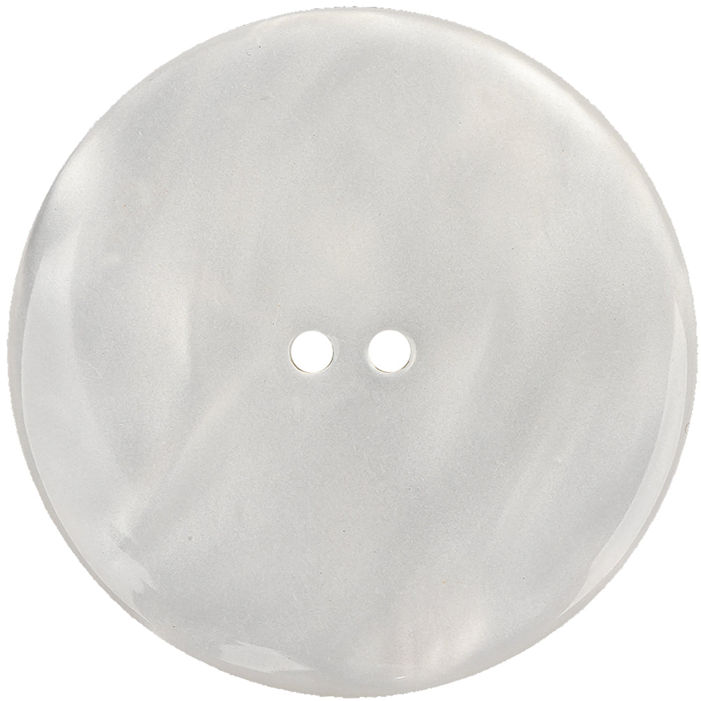 Blanc de Blanc Quilted Iridescent 2-Hole Button - 70L/44.5mm Detail Blanc de Blanc Quilted Iridescent 2-Hole Button - 70L/44.5mm Detail