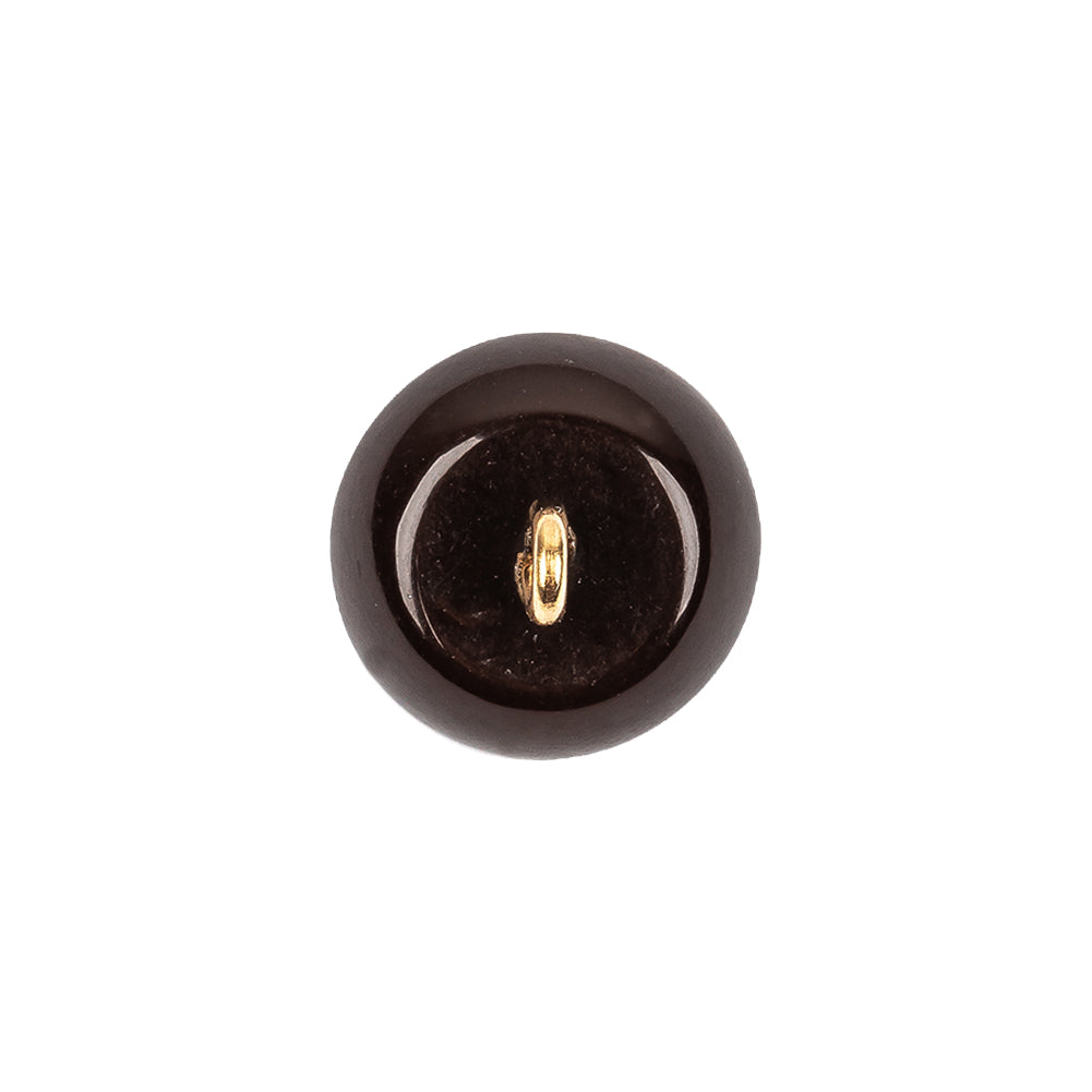 Brown Abstract Swirl Glass and Metal Shank Back Button - 24L/15mm Detail Brown Abstract Swirl Glass and Metal Shank Back Button - 24L/15mm Detail