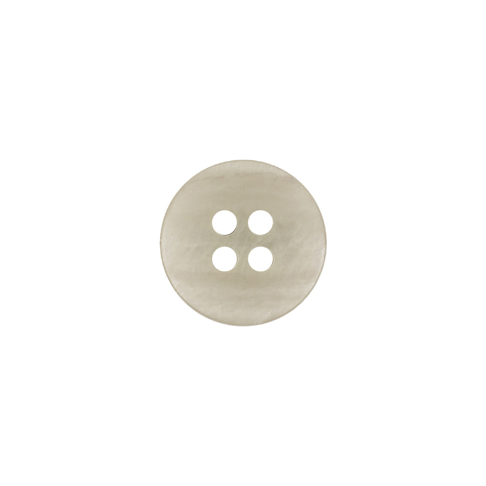 Italian Light Gray and White Striated 4-Hole Plastic Button - 20L/12.5mm Detail Italian Light Gray and White Striated 4-Hole Plastic Button - 20L/12.5mm Detail
