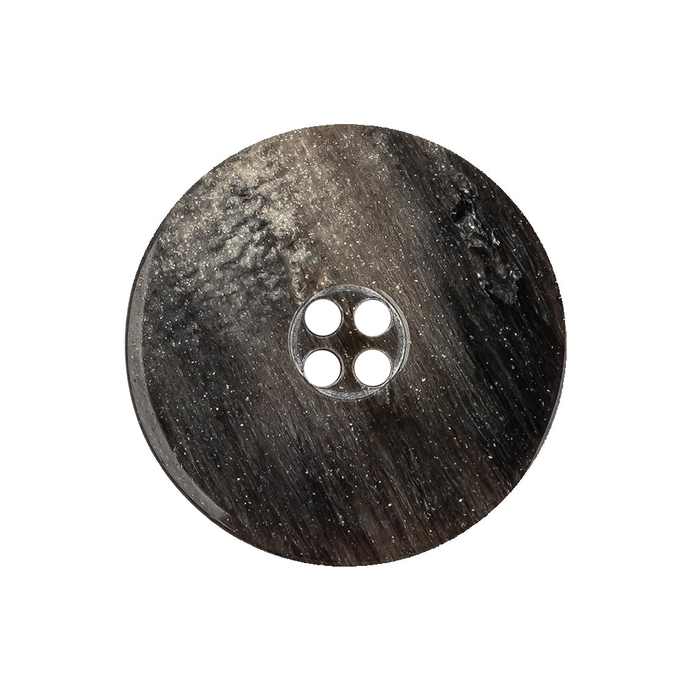 Deep Brown and Gray Granite Abstract 4-Hole Smooth Top Plastic Button - 40L/25.5mm Deep Brown and Gray Granite Abstract 4-Hole Smooth Top Plastic Button - 40L/25.5mm