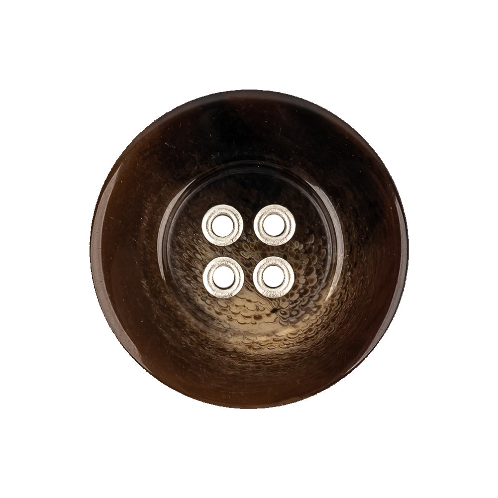 Amber Swirls Gold Edged 4-Hole Plastic Button - 40L/25.5mm Amber Swirls Gold Edged 4-Hole Plastic Button - 40L/25.5mm