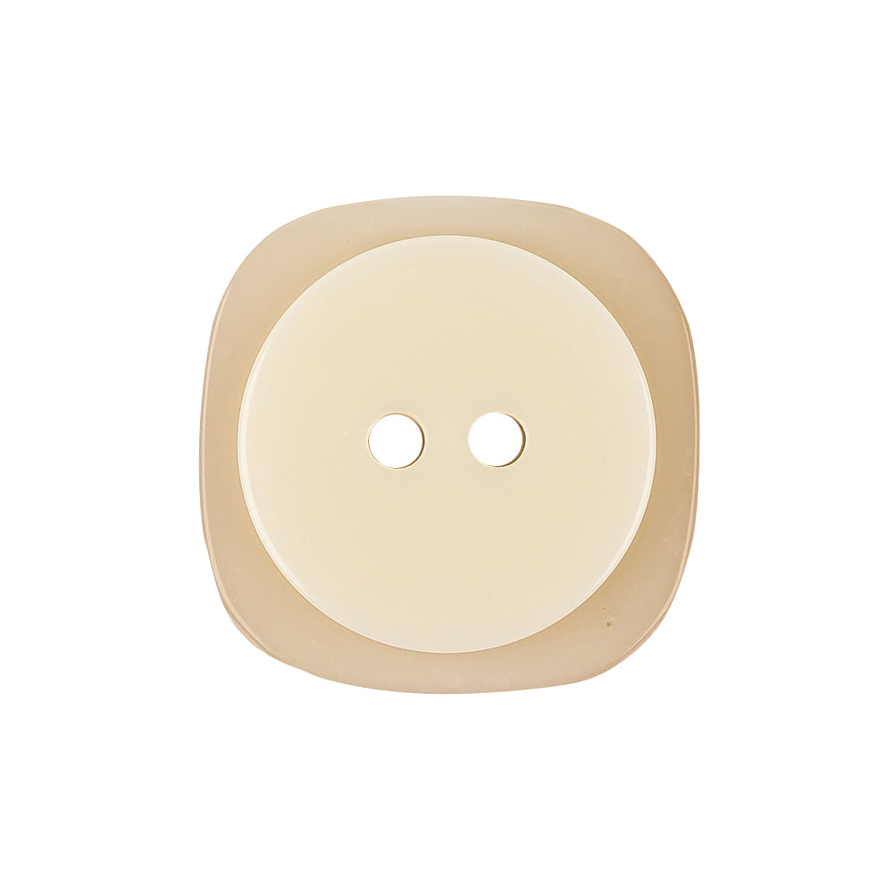 Yoke Iridescent 2-Hole Square Plastic Button - 40L/25.5mm Detail Yoke Iridescent 2-Hole Square Plastic Button - 40L/25.5mm Detail