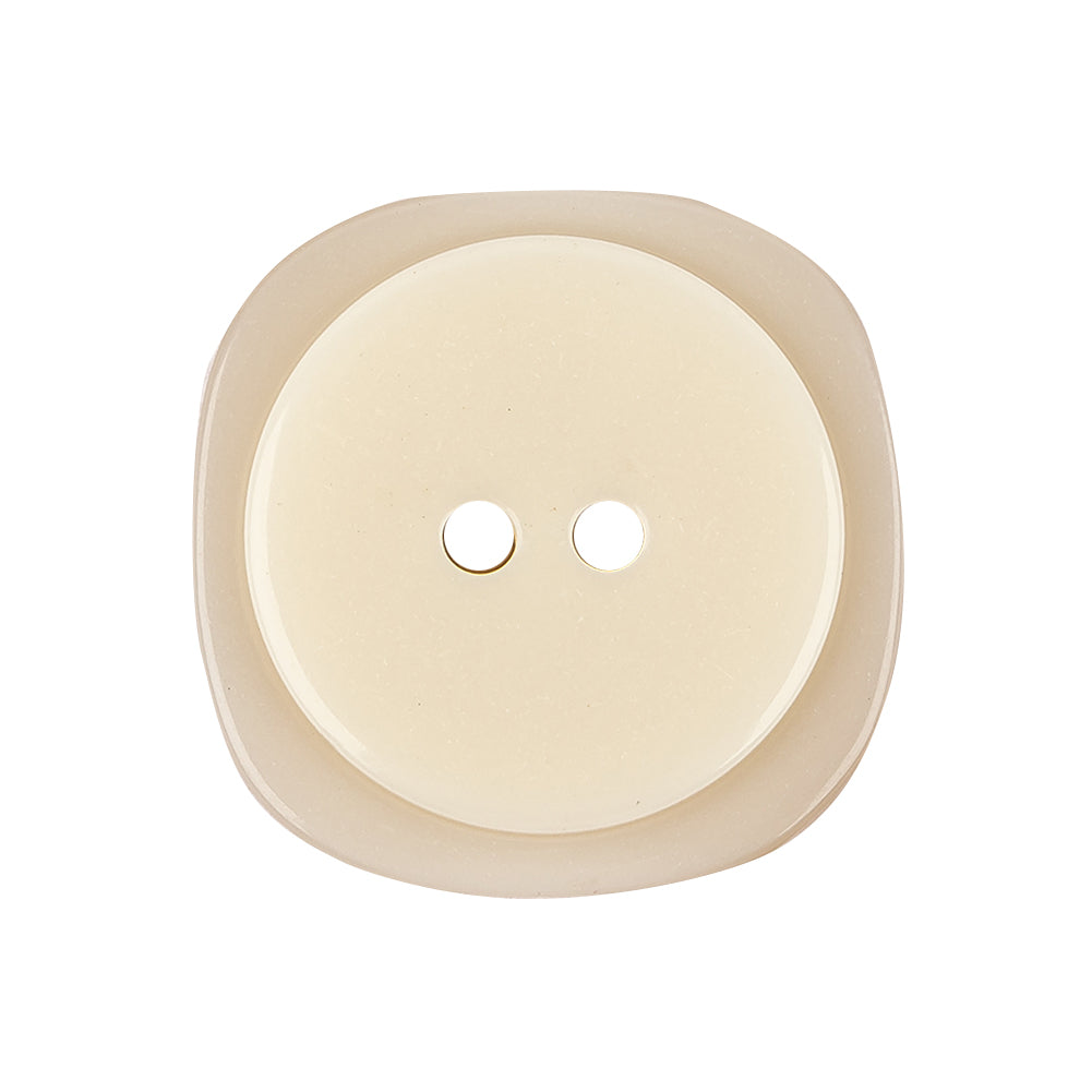 Yoke Iridescent 2-Hole Square Plastic Button - 44L/28mm Detail Yoke Iridescent 2-Hole Square Plastic Button - 44L/28mm Detail