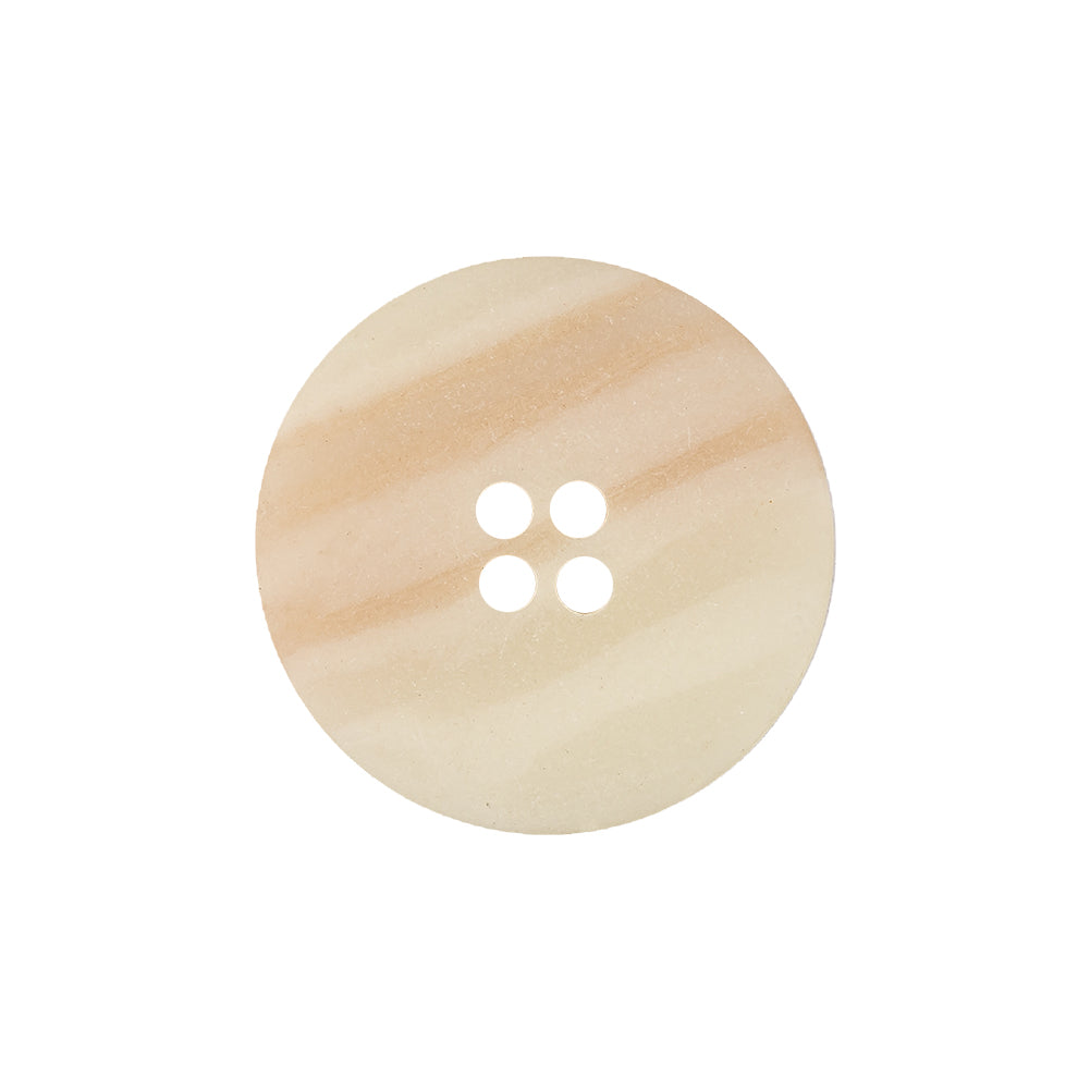 Antique White and Peach Dust Abstract 4-Hole Plastic Button - 36L/23mm Detail Antique White and Peach Dust Abstract 4-Hole Plastic Button - 36L/23mm Detail