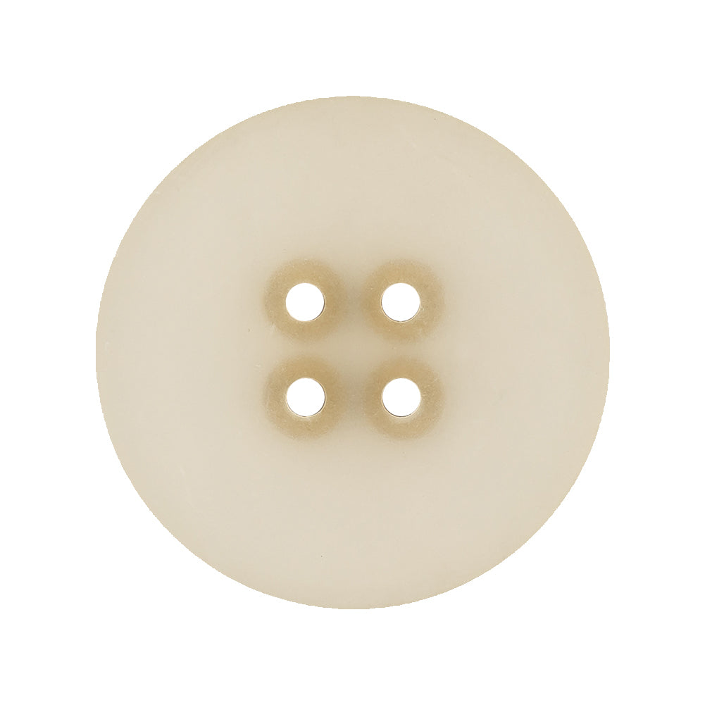 Frosted Matte and Antique Gold Edged 4-Hole Glass-like Button - 44L/28mm Detail Frosted Matte and Antique Gold Edged 4-Hole Glass-like Button - 44L/28mm Detail
