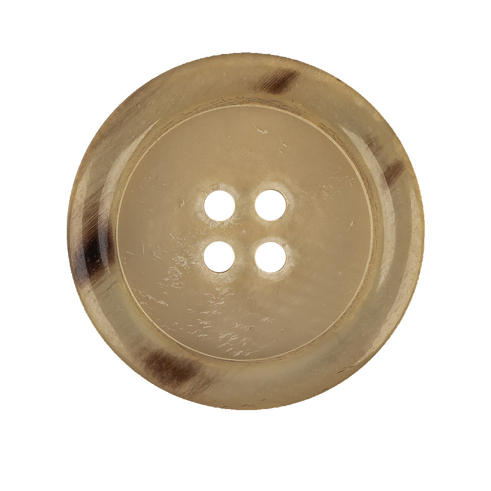 Desert Dirt and Brown Abstract 4-Hole Shallow Plate Plastic Button - 44L/28mm Desert Dirt and Brown Abstract 4-Hole Shallow Plate Plastic Button - 44L/28mm