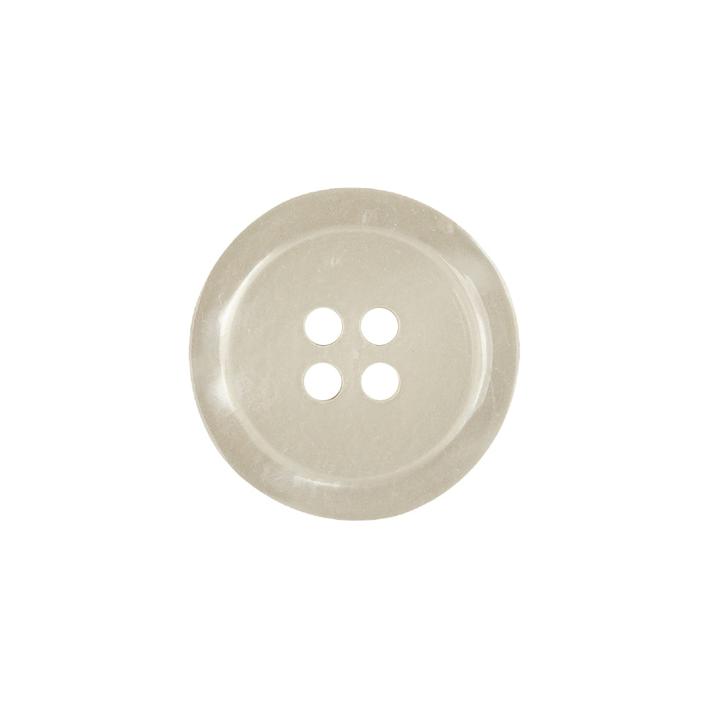Shiny Bone White Shallow Plate 4-Hole Plastic Button - 32L/20mm Shiny Bone White Shallow Plate 4-Hole Plastic Button - 32L/20mm