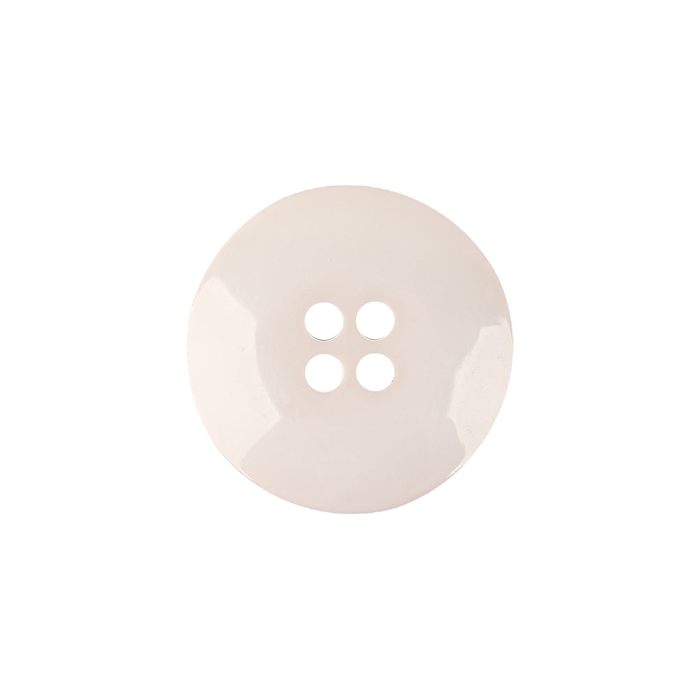 Italian Semi-Shiny Bone 4-Hole Plastic Button - 32L/20mm Detail Italian Semi-Shiny Bone 4-Hole Plastic Button - 32L/20mm Detail