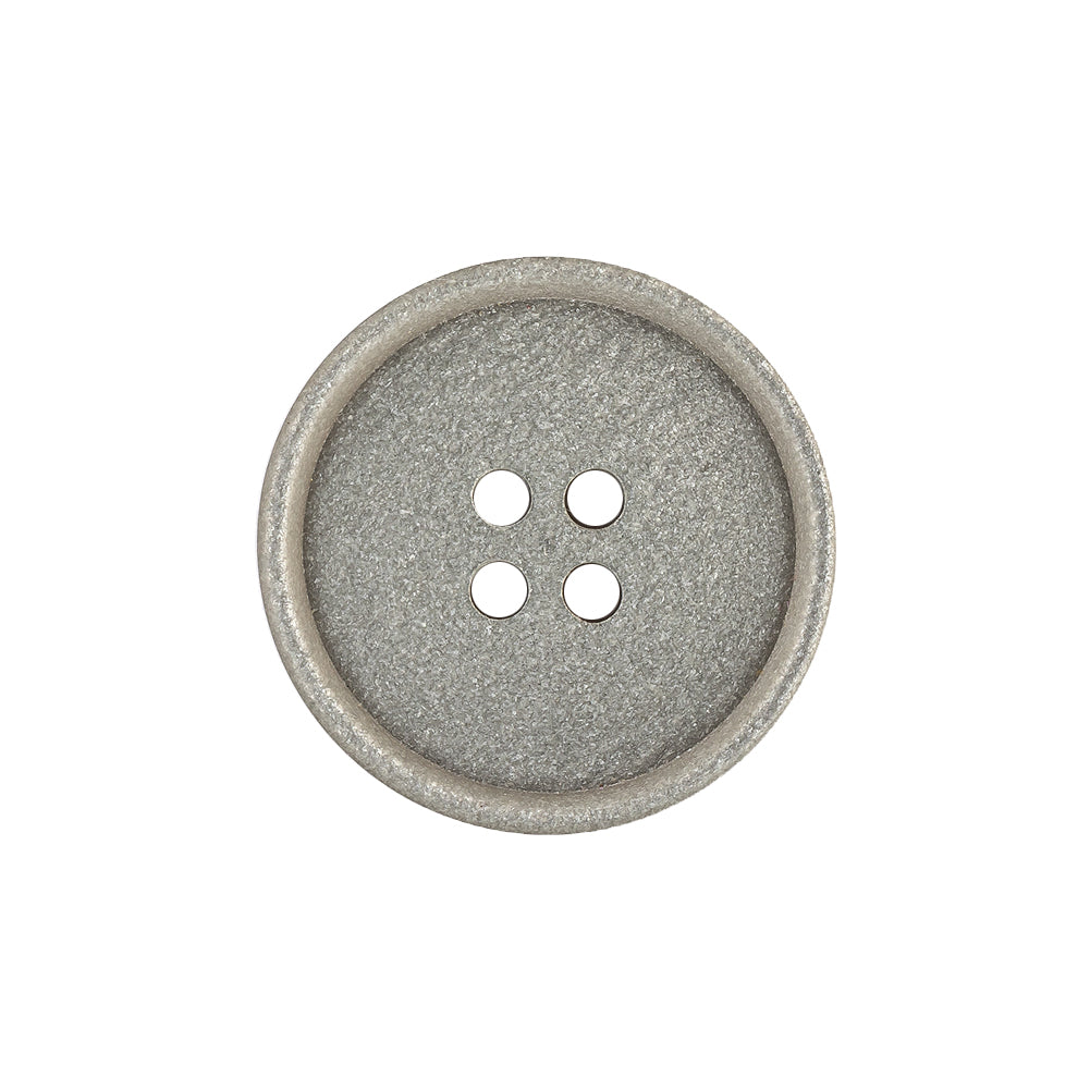Italian Light Satin Gray Speckled Narrow Rim 4-Hole Button - 35L/22mm Italian Light Satin Gray Speckled Narrow Rim 4-Hole Button - 35L/22mm