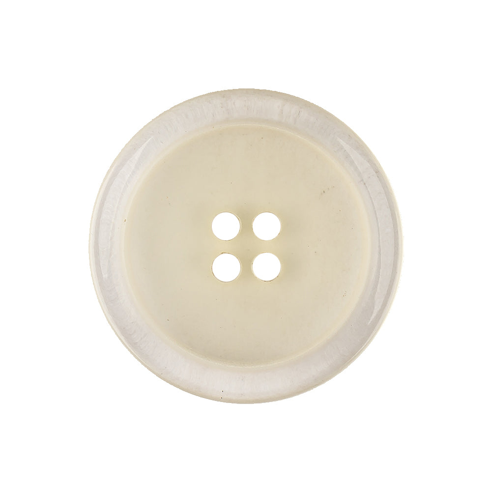 Italian Slightly Tinted Transparent 4-Hole Plastic Button - 40L/25.5mm Italian Slightly Tinted Transparent 4-Hole Plastic Button - 40L/25.5mm