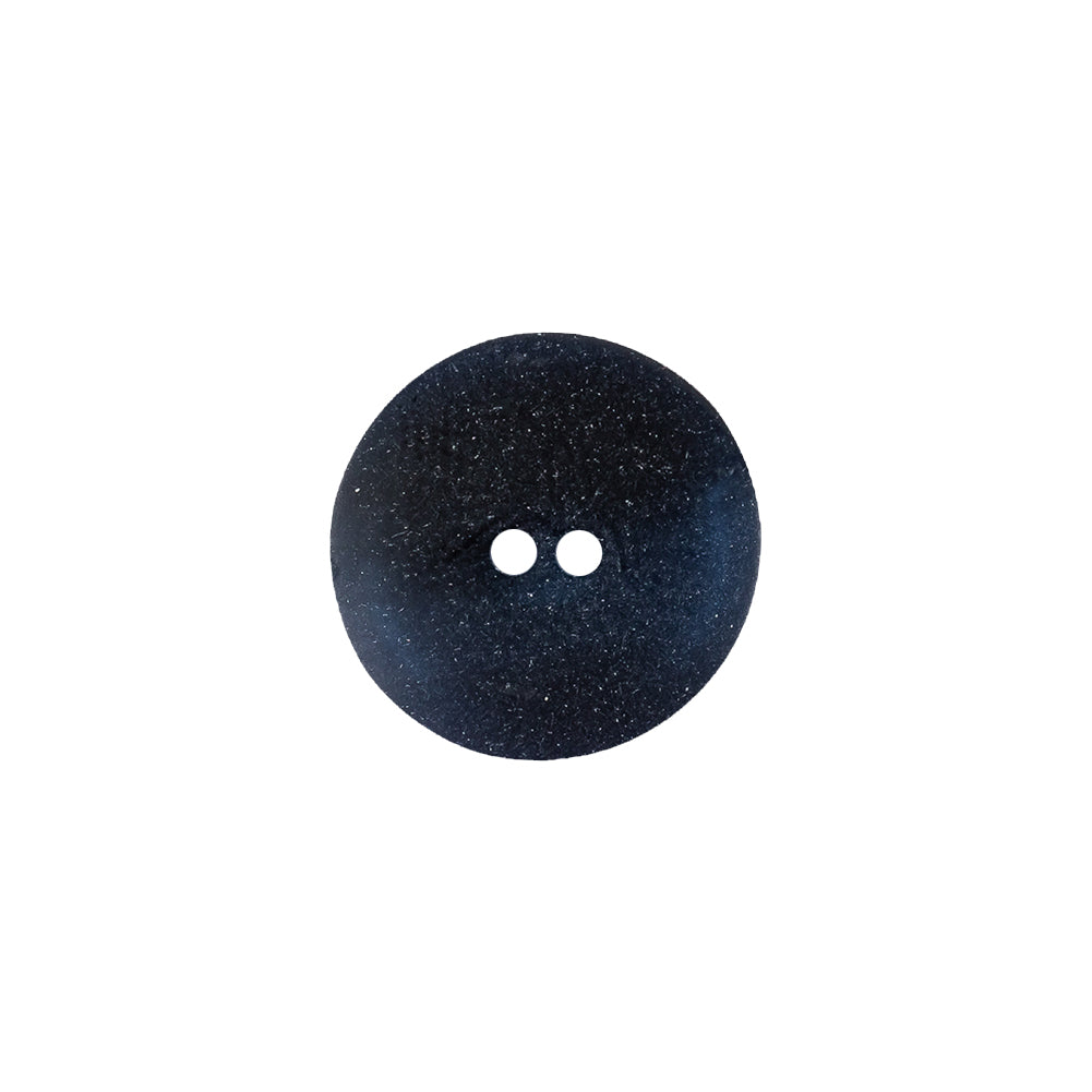Italian Dark Navy and Blue Beveled Edge 2-Hole Plastic Button - 24L/15mm Detail Italian Dark Navy and Blue Beveled Edge 2-Hole Plastic Button - 24L/15mm Detail