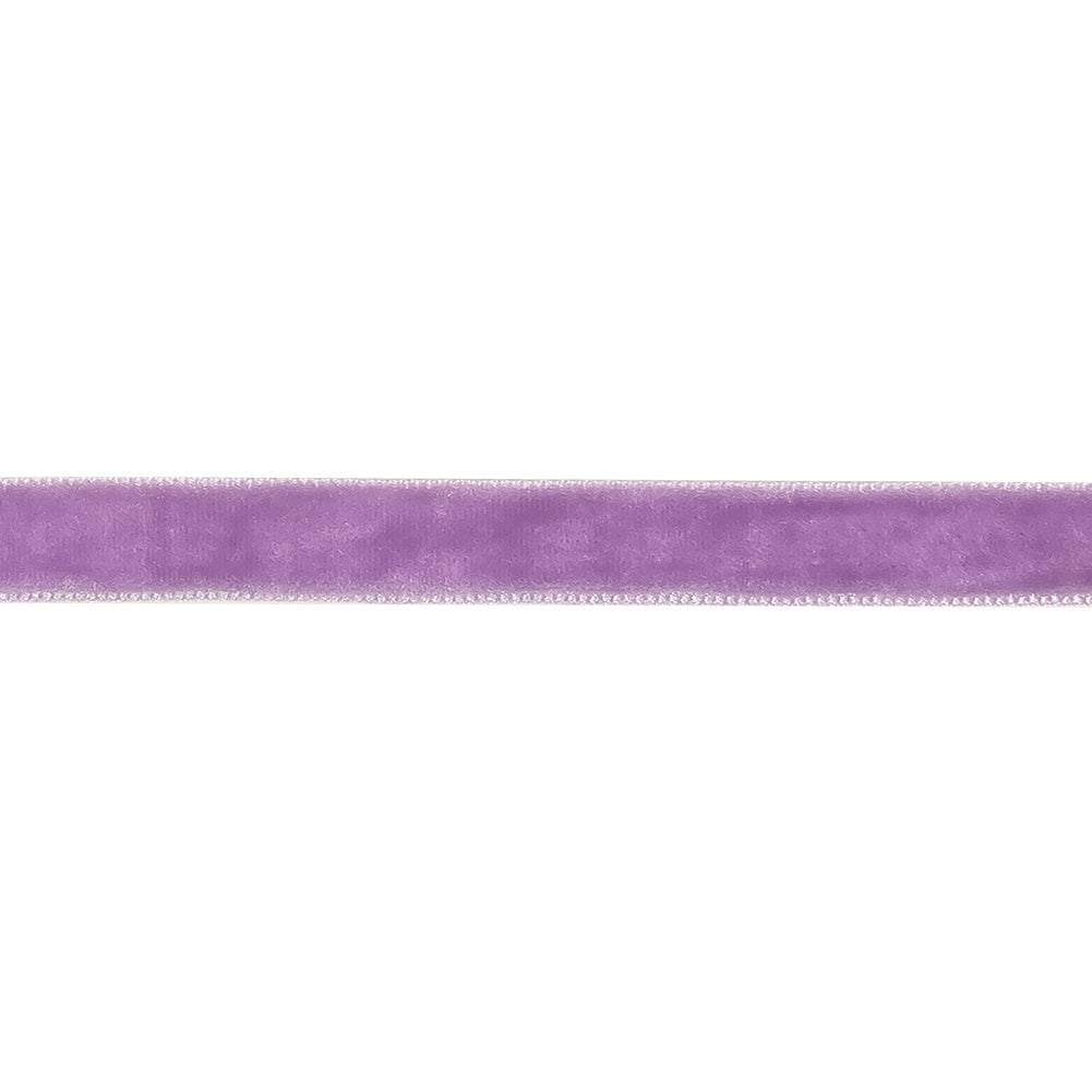 Crocus Single Face Velvet Ribbon - 0.375" Detail Crocus Single Face Velvet Ribbon - 0.375" Detail