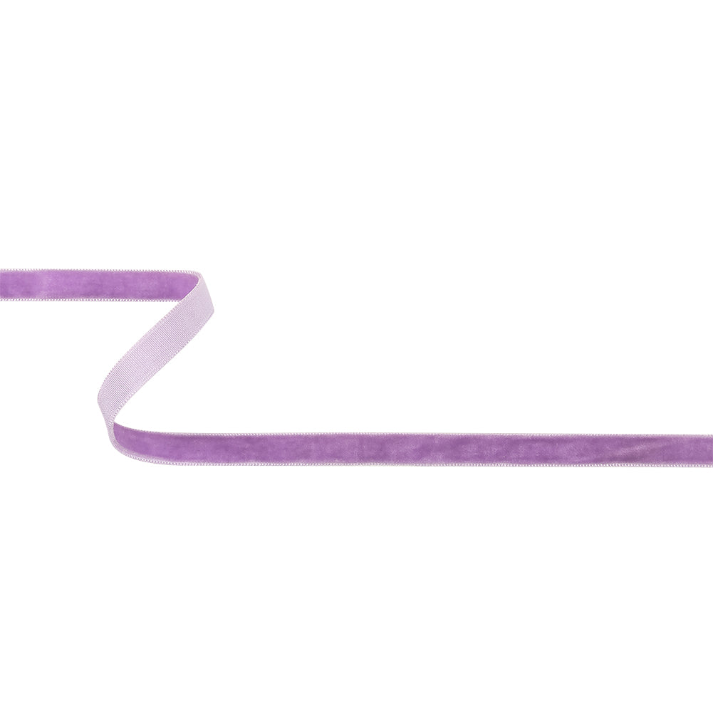 Crocus Single Face Velvet Ribbon - 0.375" Crocus Single Face Velvet Ribbon - 0.375"