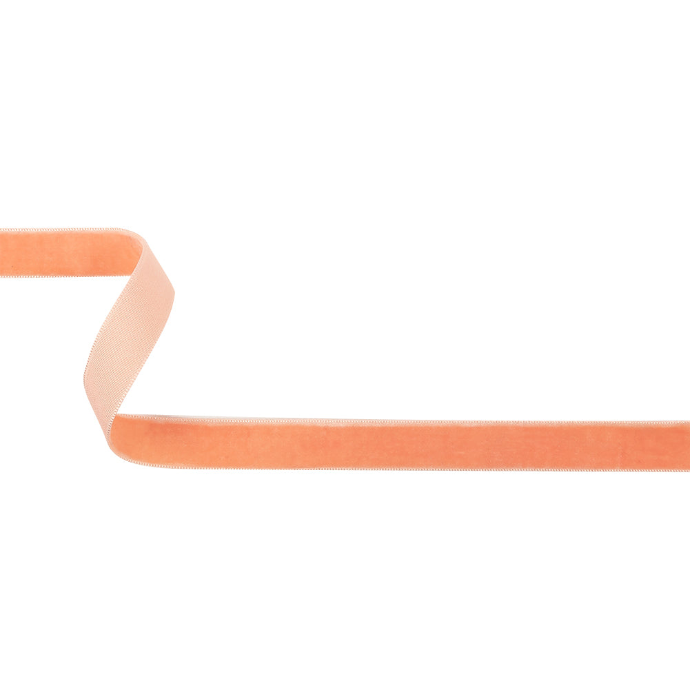 Coral Reef Single Face Velvet Ribbon - 0.625" Coral Reef Single Face Velvet Ribbon - 0.625"