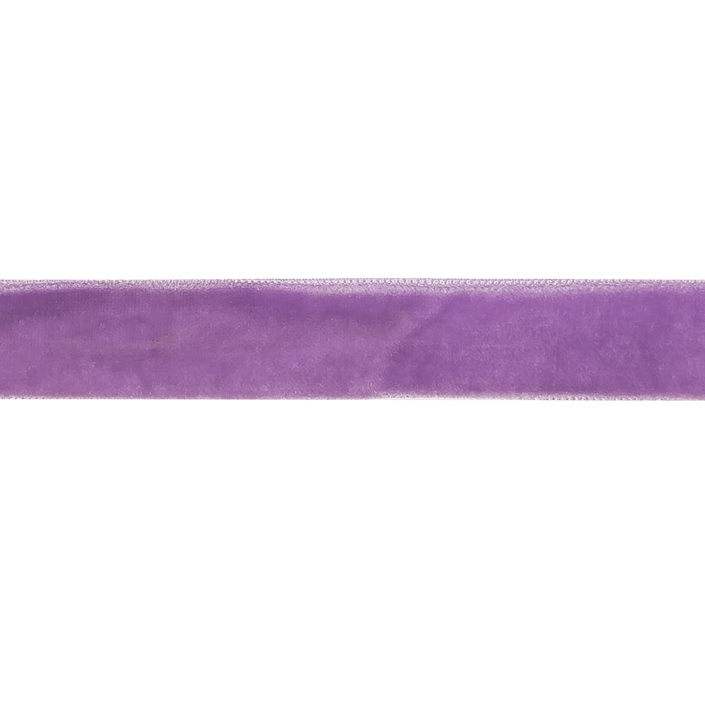 Crocus Single Face Velvet Ribbon - 0.625" Detail Crocus Single Face Velvet Ribbon - 0.625" Detail