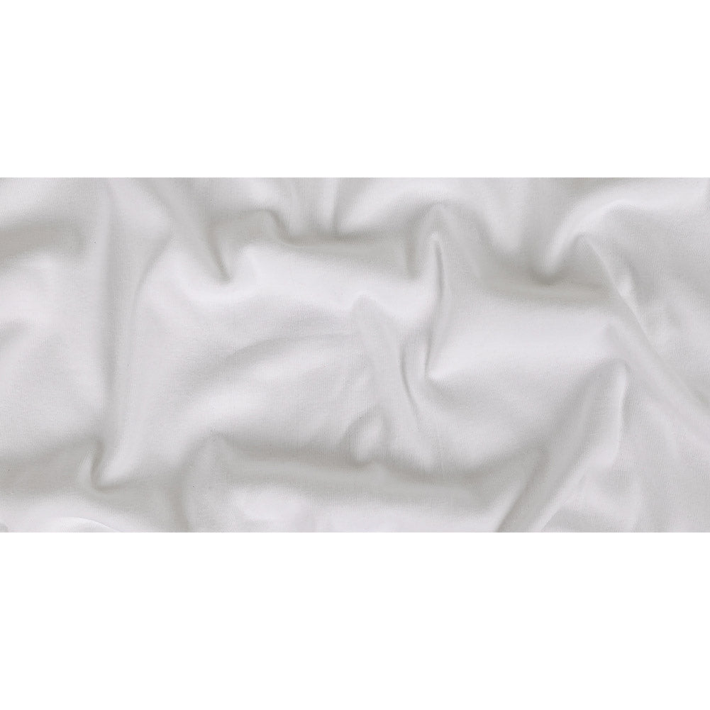 Cotton Tubular 1x1 Rib Knit - Blanc de Blanc Full Cotton Tubular 1x1 Rib Knit - Blanc de Blanc Full