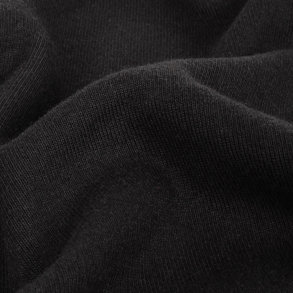 Cotton Tubular 1x1 Rib Knit - Black Detail Cotton Tubular 1x1 Rib Knit - Black Detail